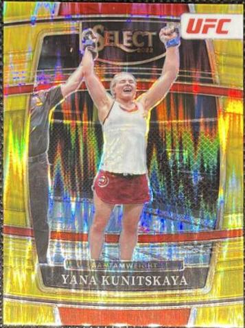 Yana Santos 2022 Panini Select UFC Concourse #80 Gold Flash