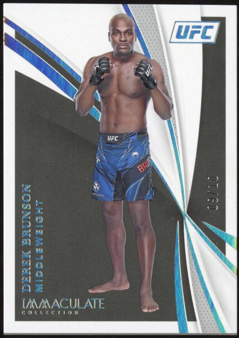 Derek Brunson 2021 Panini Immaculate UFC Base #57 Gold