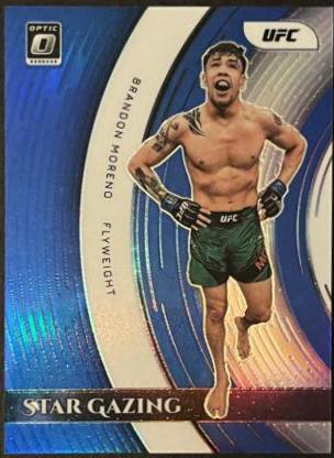 Brandon Moreno 2022 Panini Donruss Optic UFC Star Gazing #4 Blue