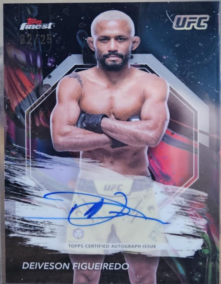 Deiveson Figueiredo 2024 Topps Finest UFC Finest Autographs #FA-DNF Red Black Vapor Refractor