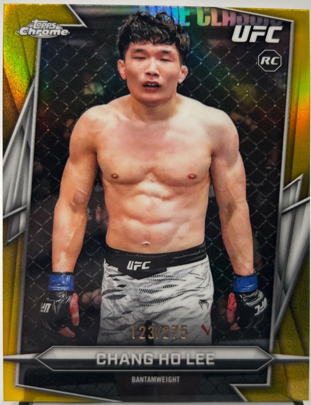 Chang Ho Lee 2026 Topps Chrome UFC Base #139 Yellow Refractor