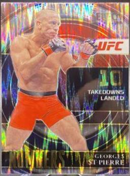 Georges St-Pierre 2022 Panini Select UFC Select Numbers #11 Silver