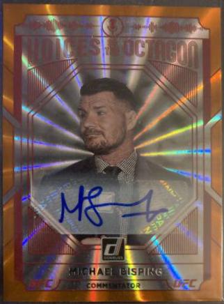 Michael Bisping 2022 Panini Donruss UFC Voices of the Octagon Signatures #225 Orange