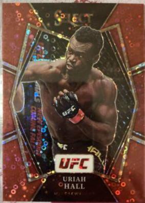 Uriah Hall 2022 Panini Select UFC Premier Level #134 Red Disco