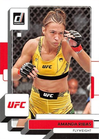 Amanda Ribas 2023 Panini Donruss UFC Base #156 Pink Laser