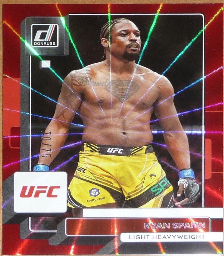 Ryan Spann 2023 Panini Donruss UFC Base #19 Red Laser