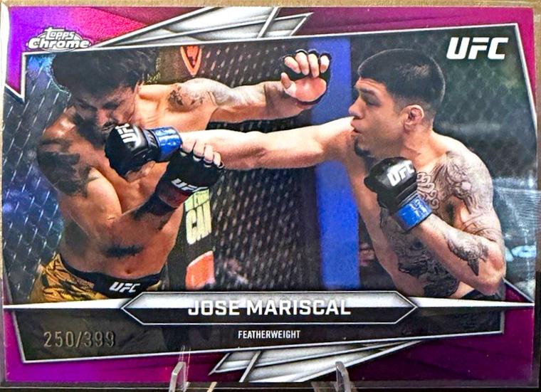 Jose Mariscal 2026 Topps Chrome UFC Base #130 Magenta Refractor