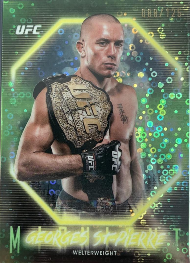 Georges St-Pierre 2025 Topps Midnight UFC Base #10 Morning