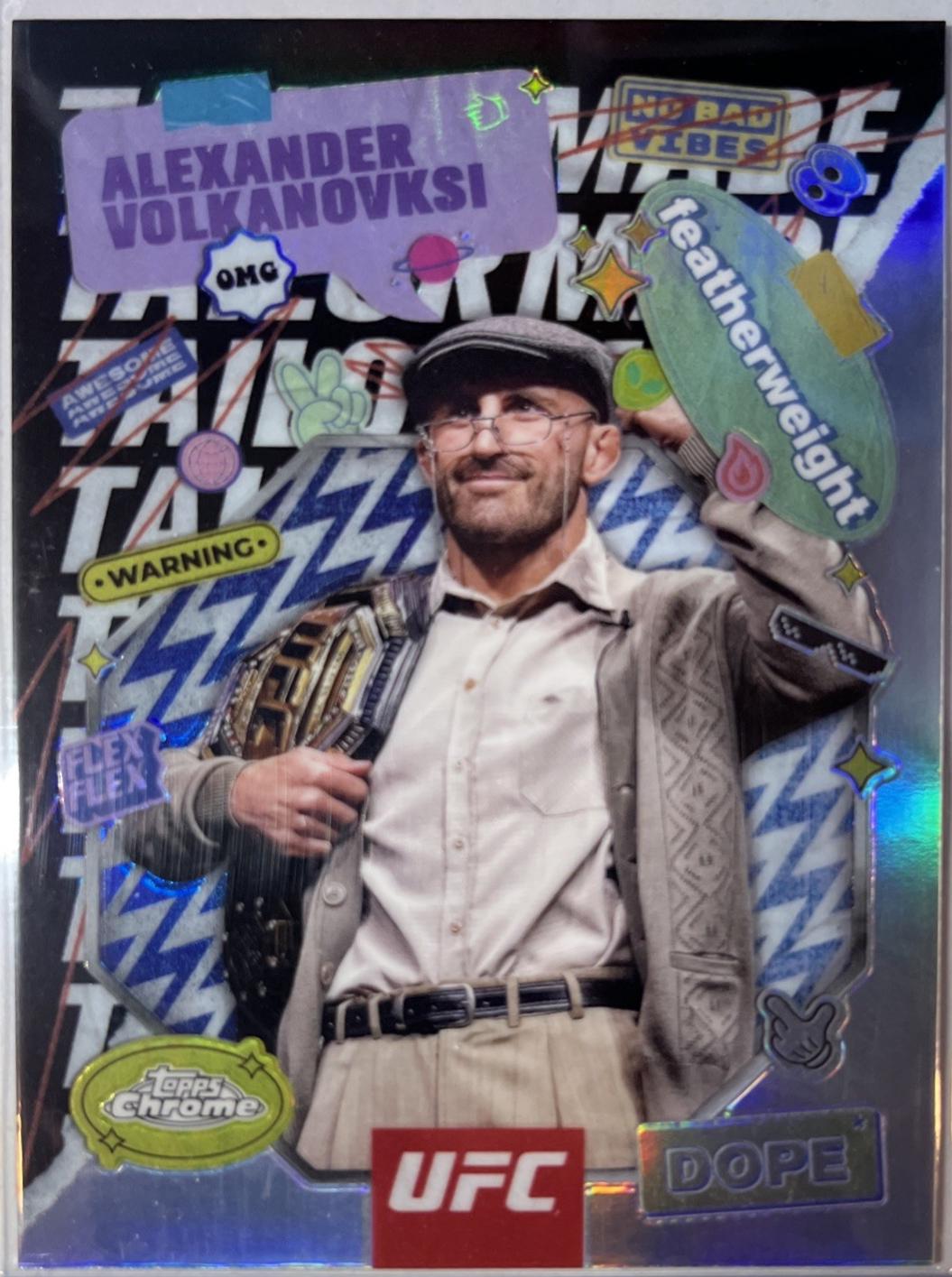 Alexander Volkanovski 2025 Topps Chrome UFC Tailor Made #TRM-3 Refractor