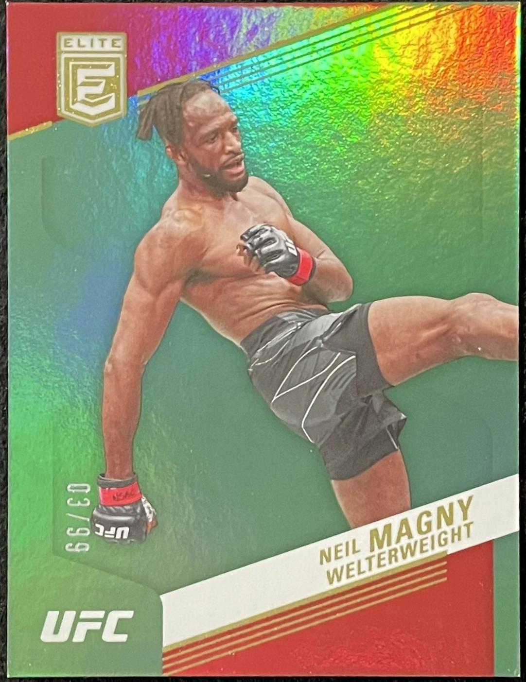 Neil Magny 2023 Panini Chronicles UFC Base Elite #244 Green