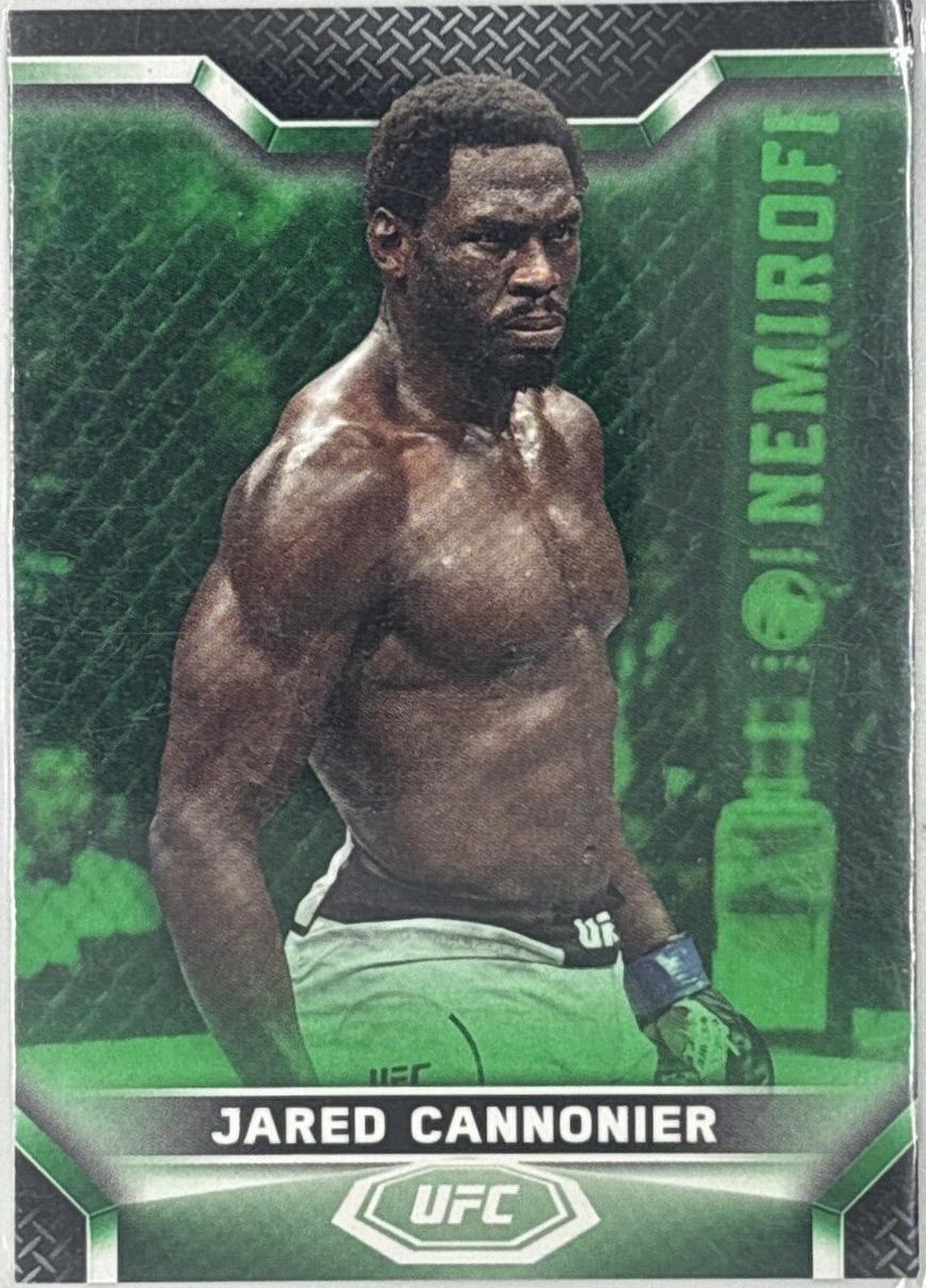 Jared Cannonier 2020 Topps UFC Knockout Base #46 Green