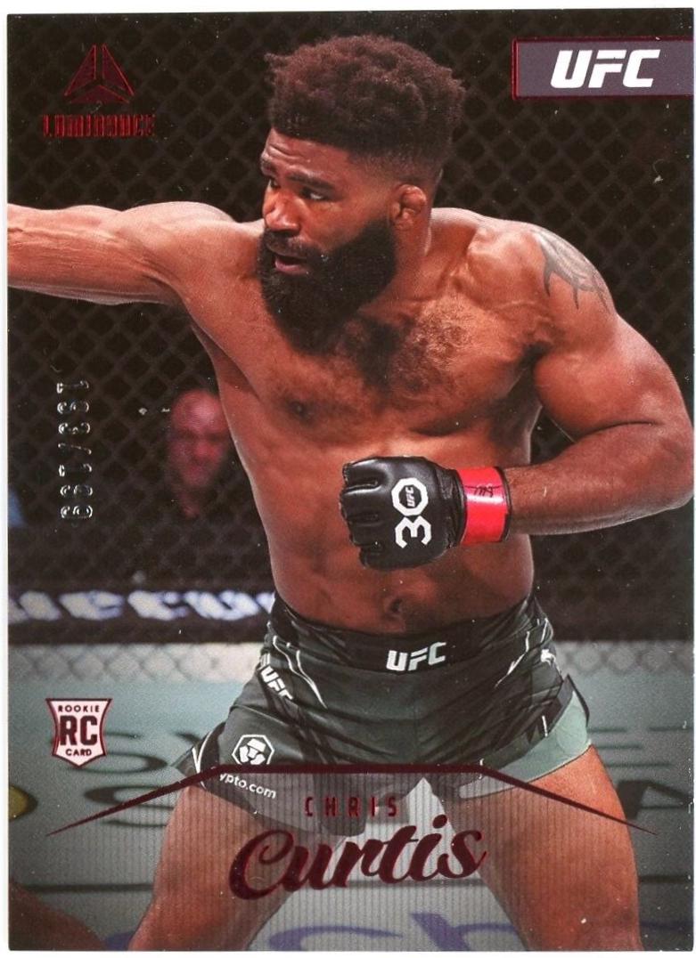 Chris Curtis 2023 Panini Chronicles UFC Base Luminance #155 Red