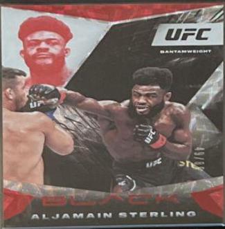 Aljamain Sterling 2021 Panini Chronicles UFC Base Black #113 Asia Red