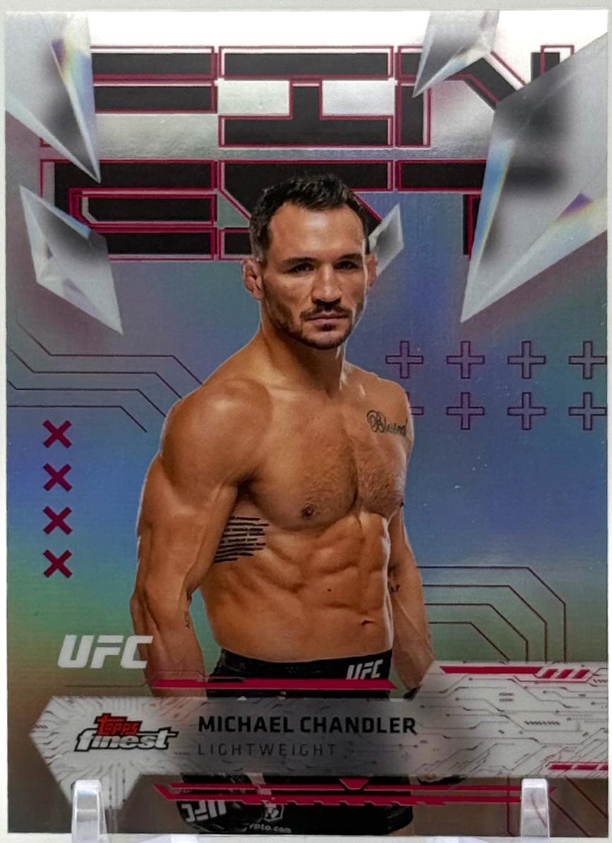 Michael Chandler 2025 Topps Finest UFC Base Uncommon #142 Refractor