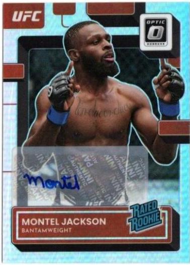 Montel Jackson 2023 Panini Donruss Optic UFC Base Rated Rookies Signatures #131 Holo