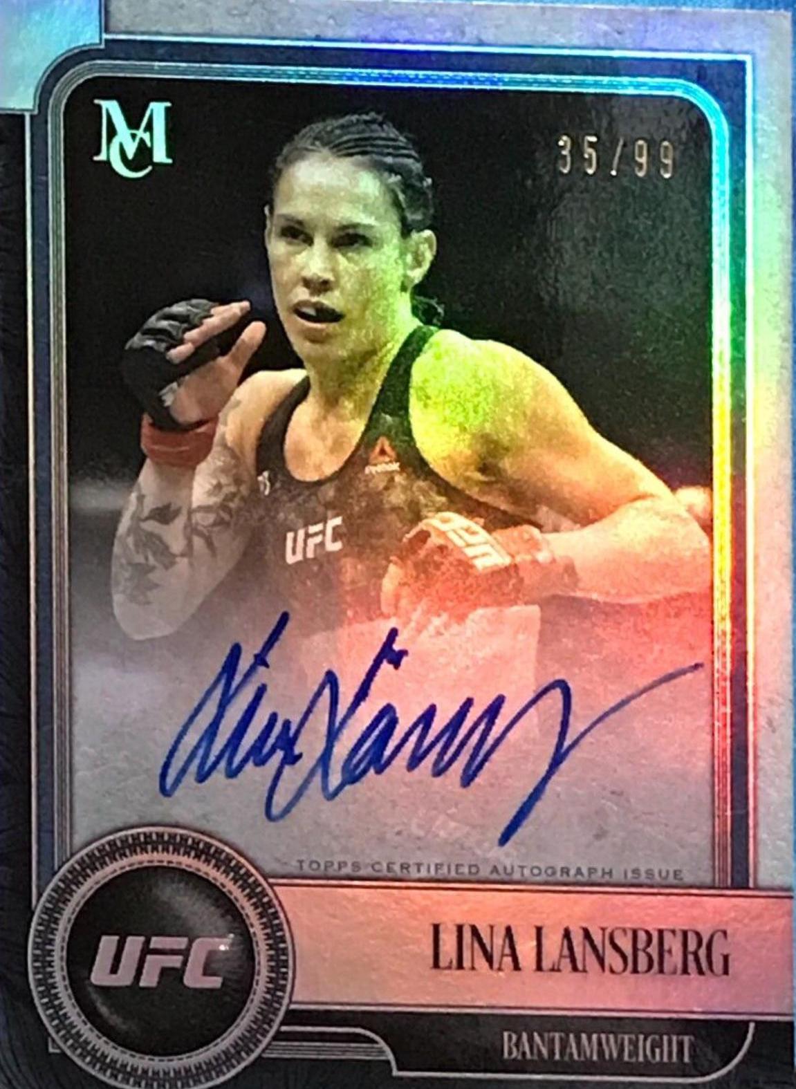 Lina Länsberg 2019 Topps UFC Museum Collection Museum Autographs #MA-LL
