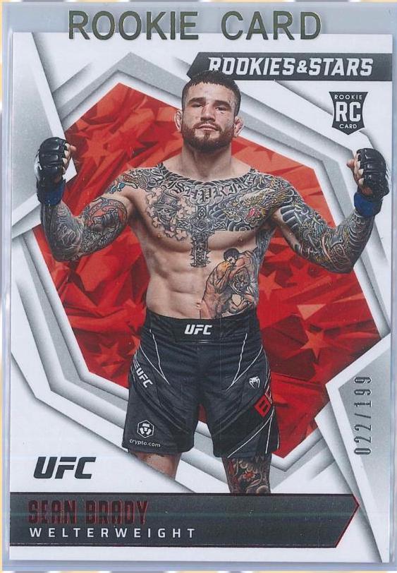 Sean Brady 2022 Panini Chronicles UFC Base Rookies and Stars #182 Red