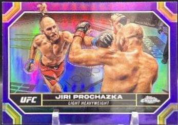 Jiri Prochazka 2024 Topps Chrome UFC Base #95 Purple Refractor