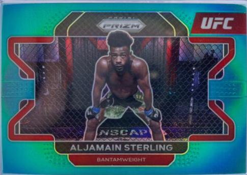 Aljamain Sterling 2022 Panini Prizm UFC Base #55 Teal