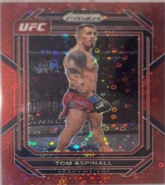 Tom Aspinall 2023 Panini Prizm Under Card UFC Base #138 Red