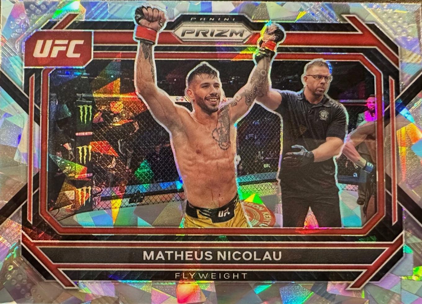 Matheus Nicolau 2023 Panini Prizm UFC Base #47 Ice