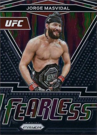 Jorge Masvidal 2022 Panini Prizm UFC Fearless #5 Silver