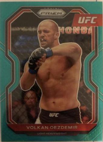 Volkan Oezdemir 2021 Panini Prizm UFC Base #63 Teal