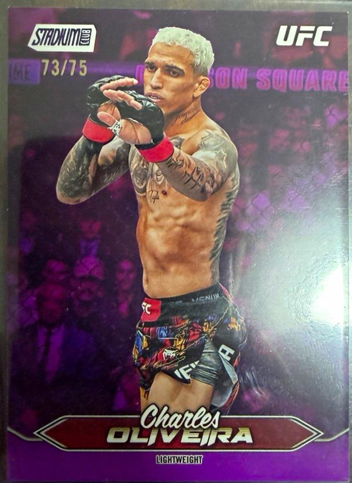 Charles Oliveira 2025 Topps Stadium Club UFC Base #36 Purple
