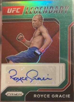Royce Gracie 2022 Panini Prizm UFC Legendary Signatures #9 Green