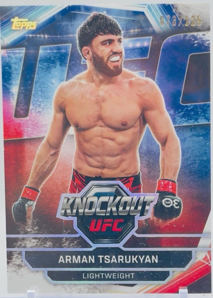 Arman Tsarukyan 2026 Topps Knockout UFC Base #21 Holo Silver