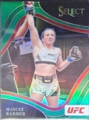 Maycee Barber 2022 Panini Select UFC Octagonside #240 Green