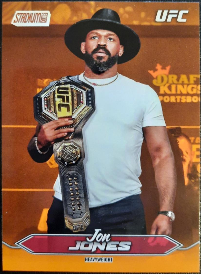 Jon Jones 2025 Topps Stadium Club UFC Base #100 Orange