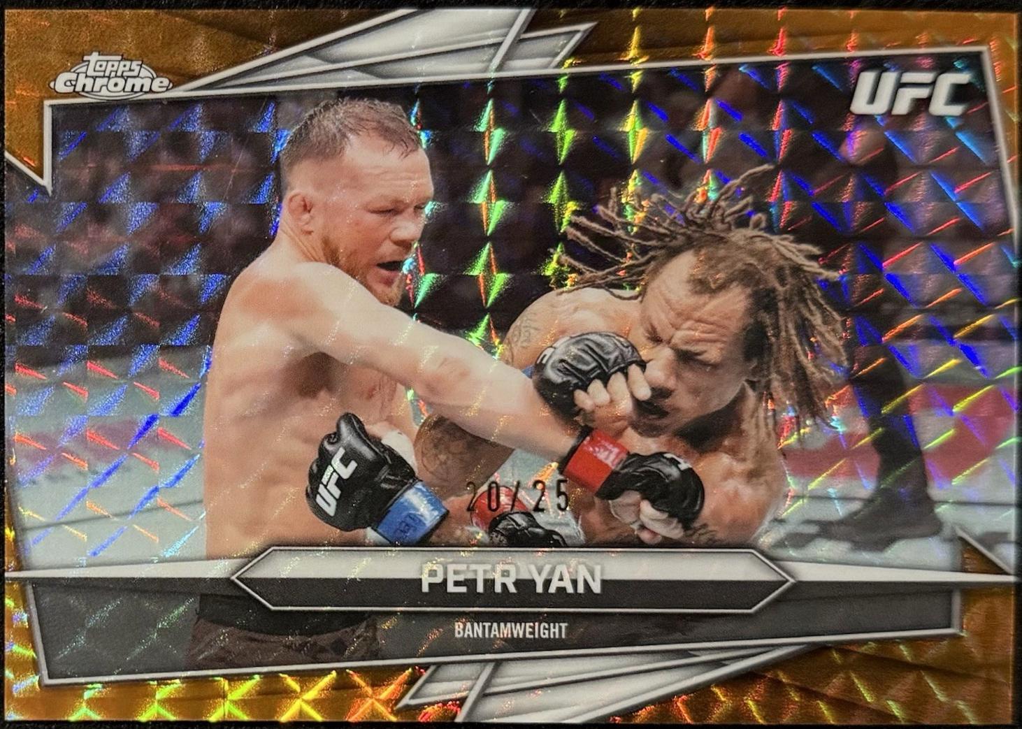 Petr Yan 2026 Topps Chrome UFC Base #53 Orange Geometric Refractor