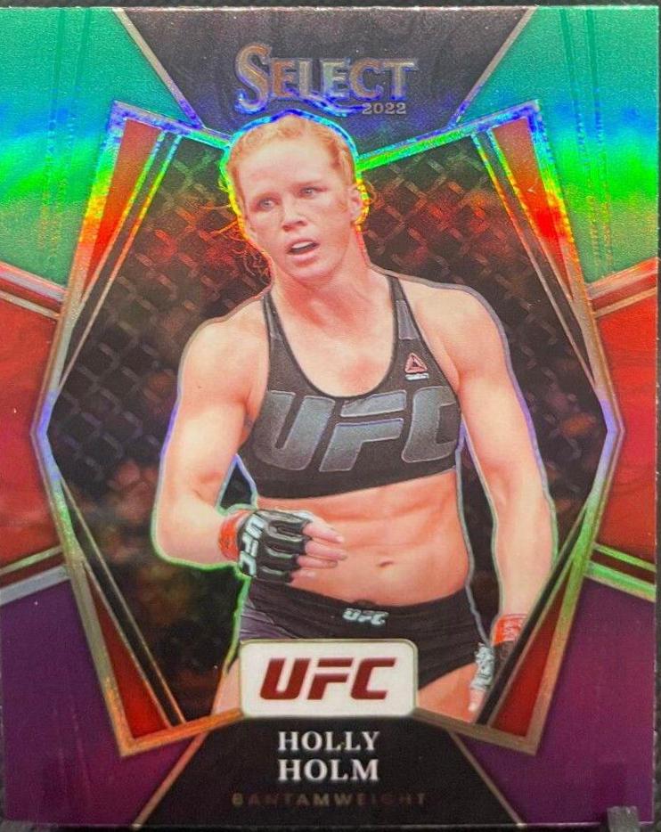 Holly Holm 2022 Panini Select UFC Premier Level #115 Green and Purple