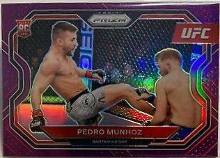 Pedro Munhoz 2021 Panini Prizm UFC Base #155 Purple