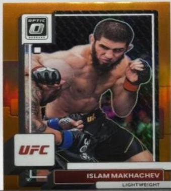 Islam Makhachev 2023 Panini Donruss Optic UFC Base #41 Orange