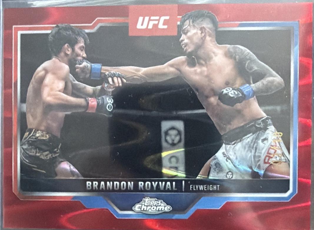 Brandon Royval 2025 Topps Chrome Sapphire UFC Base Sapphire #152 Red Sapphire