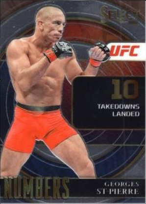 Georges St-Pierre 2022 Panini Select UFC Select Numbers #11 Black