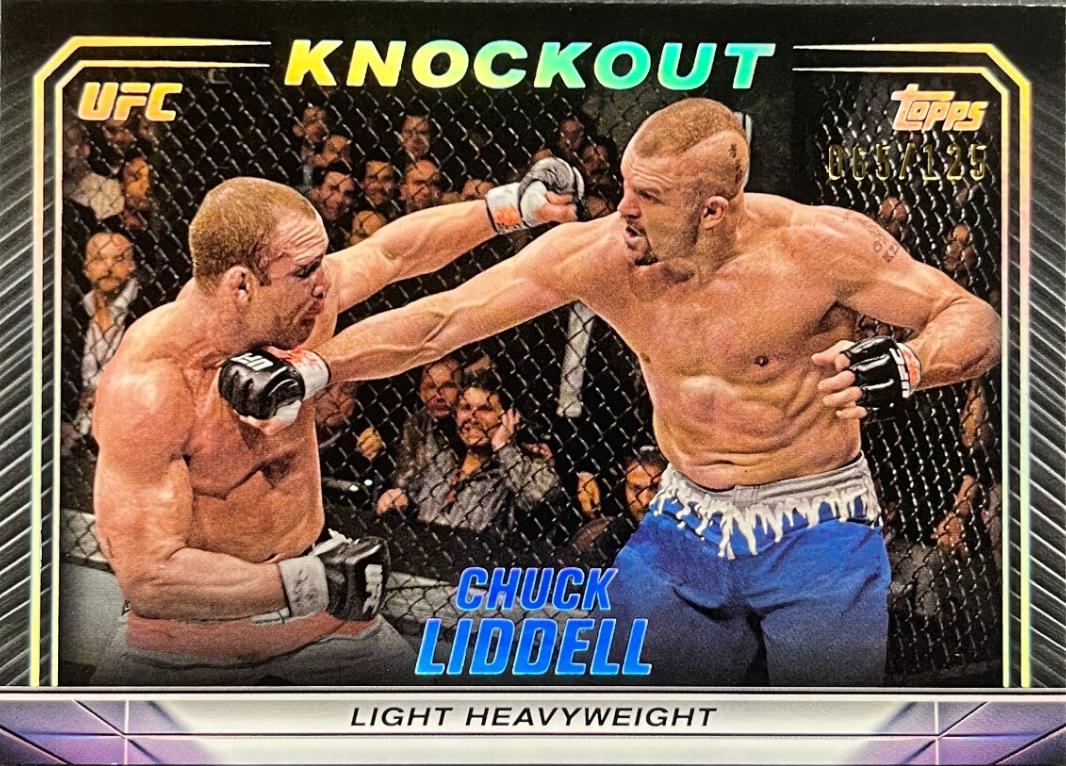 Chuck Liddell 2024 Topps Knockout UFC Base #2 Holo Silver