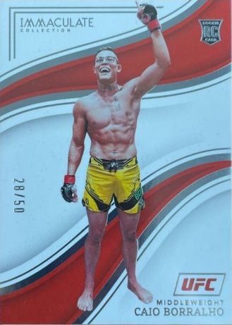 Caio Borralho 2023 Panini Immaculate Collection UFC Base #62 Gold