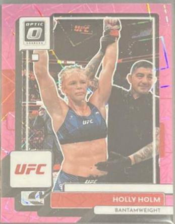 Holly Holm 2023 Panini Donruss Optic UFC Base #30 Pink Velocity