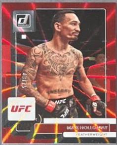 Max Holloway 2023 Panini Donruss UFC Base #145 Red Laser
