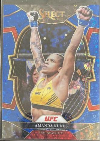 Amanda Nunes 2023 Panini Select UFC Concourse #78 Blue Disco