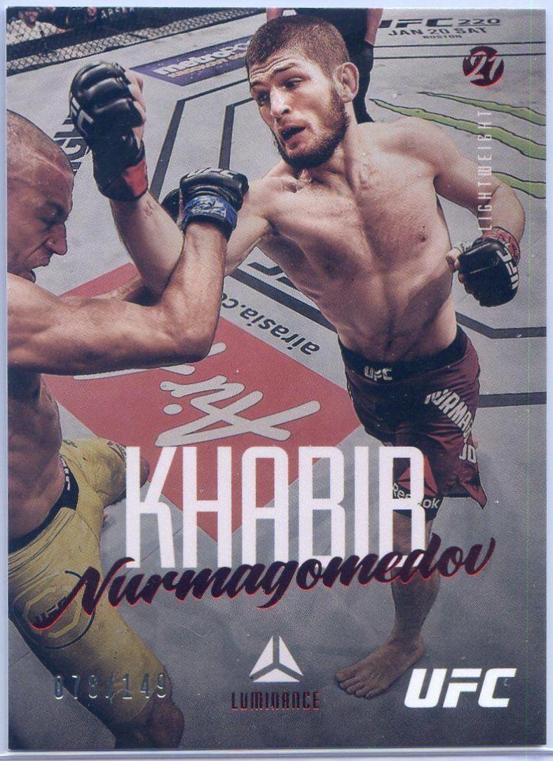 Khabib Nurmagomedov 2021 Panini Chronicles UFC Base XR #190 Red
