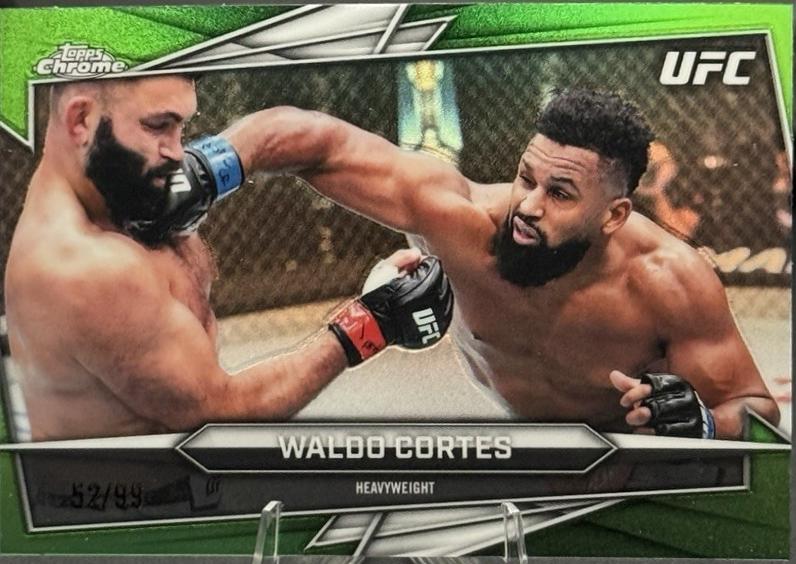 Waldo Cortes Acosta 2026 Topps Chrome UFC Base #107 Green Refractor