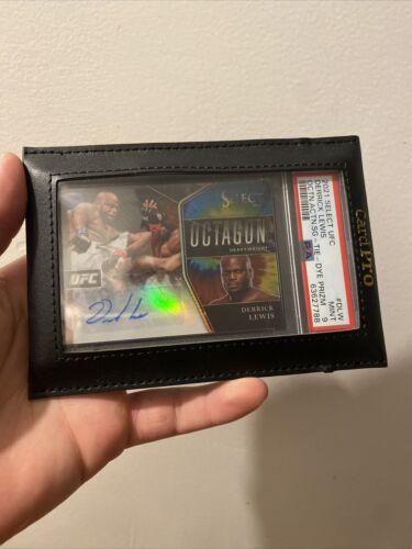 Derrick Lewis 2021 Panini Select UFC Octagon Action Signatures #7 Tie Dye Prizms