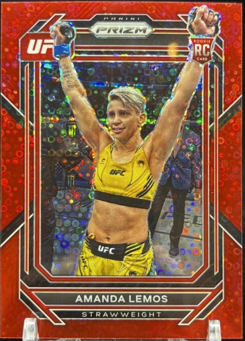 Amanda Lemos 2023 Panini Prizm Under Card UFC Base #151 Red