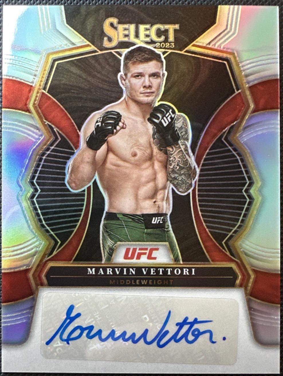 Marvin Vettori 2023 Panini Select UFC Signatures #30 Blue