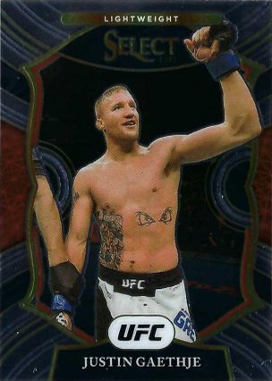 Justin Gaethje 2021 Panini Select UFC Concourse #95 Green