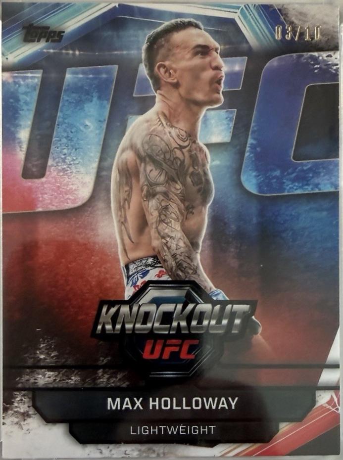 Max Holloway 2026 Topps Knockout UFC Base #33 Black